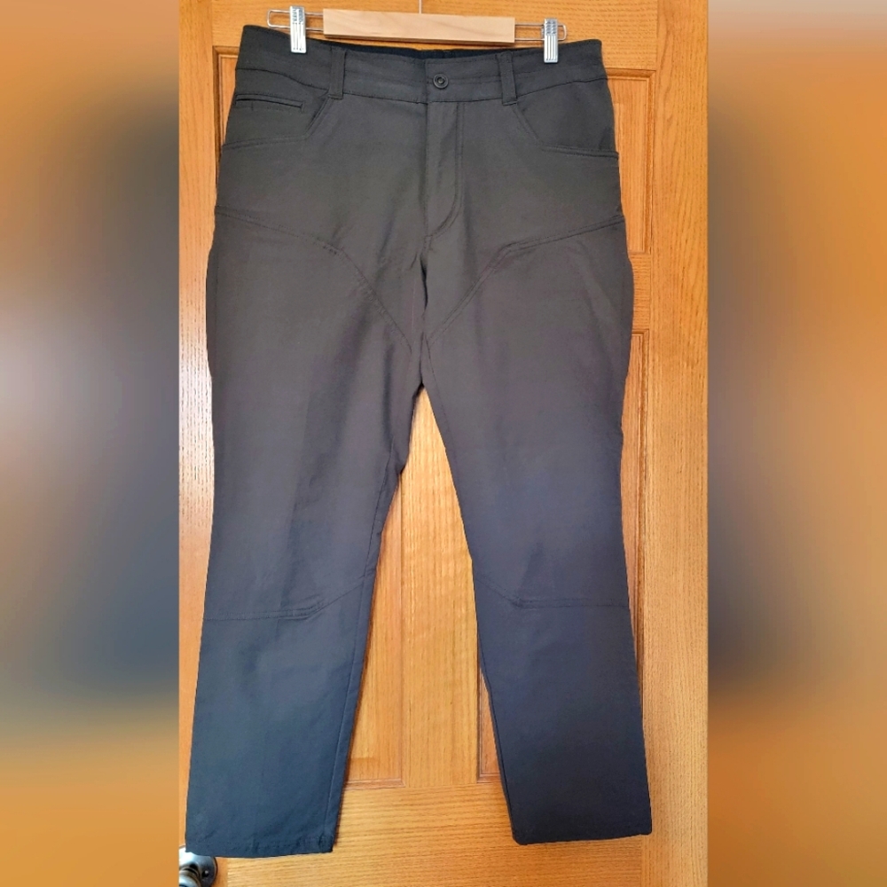 Kuhl brand olive green performance pants, men's 34x30